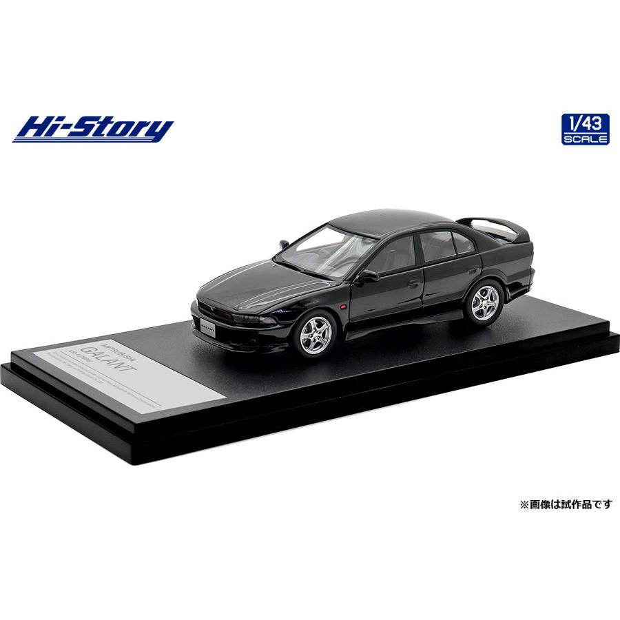 ハイストーリー 1/43 MITSUBISHI GALANT VR-4 (1996) ピレネーブラック ミニカー HS513BK （ZM153495）の画像