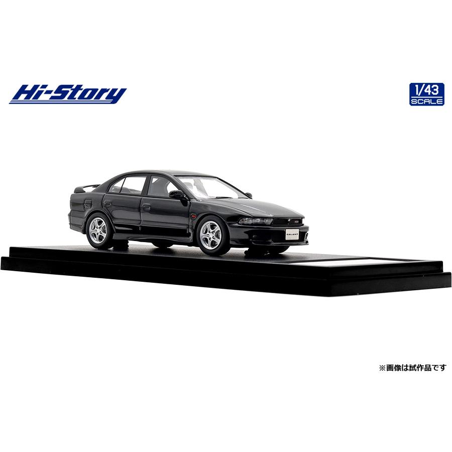 ハイストーリー 1/43 MITSUBISHI GALANT VR-4 (1996) ピレネーブラック ミニカー HS513BK （ZM153495）の画像