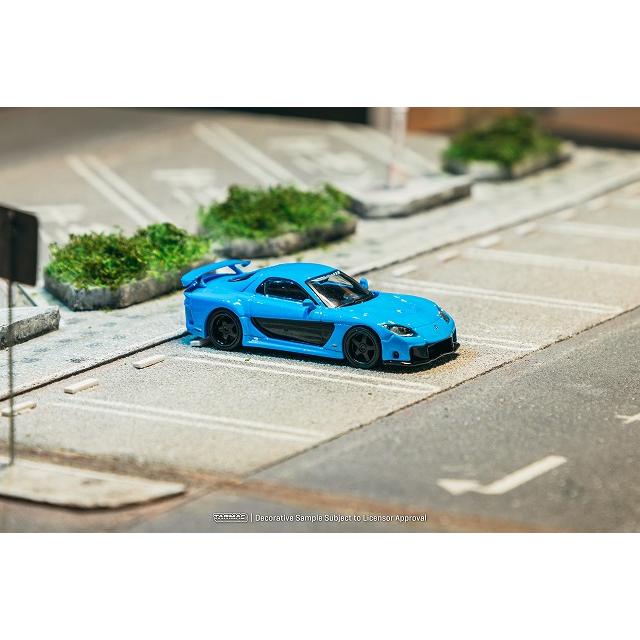 ターマック 1/64 マツダ RX-7 VeilSide Fortune7 ブルー ミニカー T64G