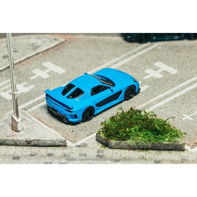 ターマック 1/64 マツダ RX-7 VeilSide Fortune7 ブルー ミニカー T64G