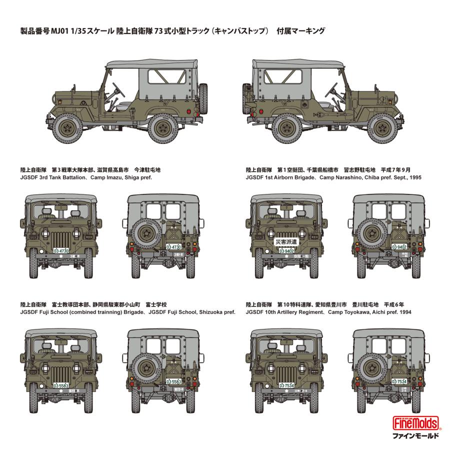 ファインモールド 1/35 陸上自衛隊 73式小型トラック (キャンバス
