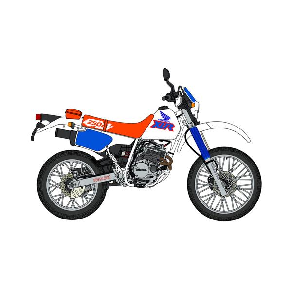 ハセガワ 1/12 ホンダ XLR250R (MD22) (1991) プラモデル BK18