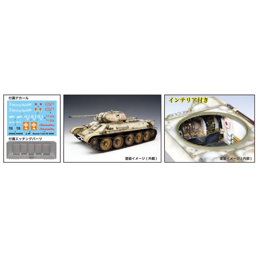 童友社（DOYUSHA） 1/48 ロシア戦車 T-34/76 (1942年型) インテリア