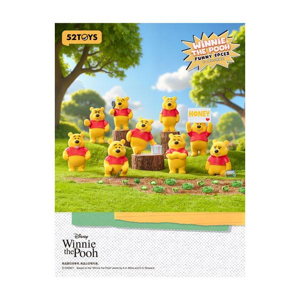 BLINDBOX Winnie the pooh ファニーフェイス フィギュア (1BOX) 52TOYS