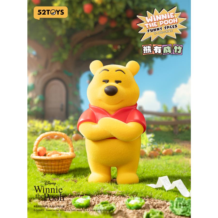 BLINDBOX Winnie the pooh ファニーフェイス フィギュア (1BOX) 52TOYS