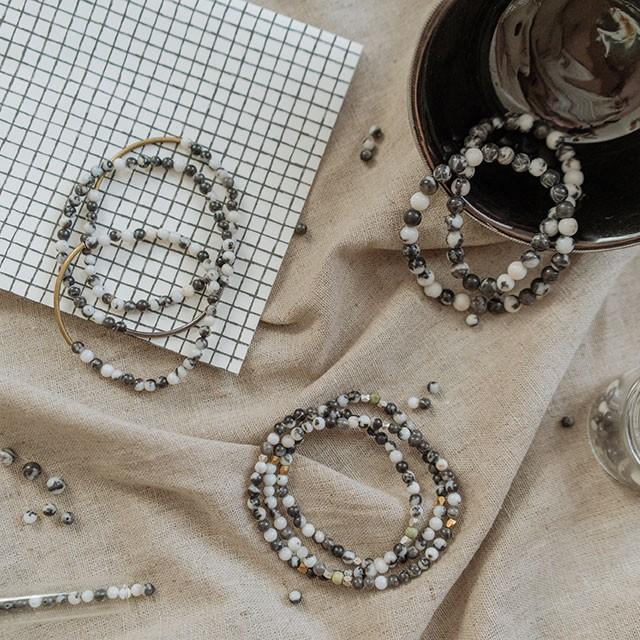 ブランコ アースブレスレット ゼブラジャスパー BRANCO Earth ZEBRA JASPER メール便可 |  | 01