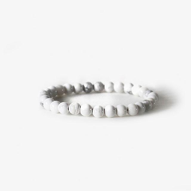ブランコ アースブレスレット ホワイトハウライト BRANCO Earth WHITE HOWLITE メール便可 | 