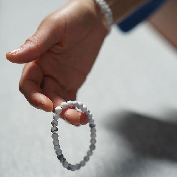 ブランコ アースブレスレット ホワイトハウライト BRANCO Earth WHITE HOWLITE メール便可 |  | 03