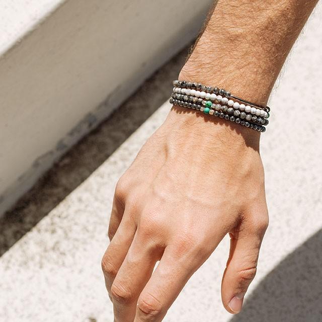 ブランコ アースブレスレット ホワイトハウライト BRANCO Earth WHITE HOWLITE メール便可 |  | 05