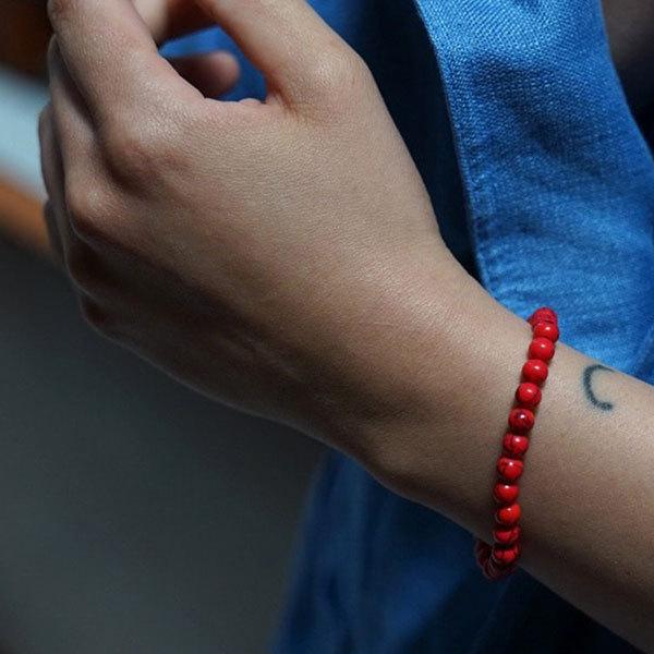 ブランコ アースブレスレット レッドハウライト BRANCO Earth RED HOWLITE メール便可 |  | 02