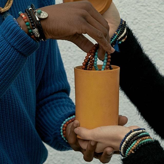 ブランコ アースブレスレット レッドハウライト BRANCO Earth RED HOWLITE メール便可 |  | 04