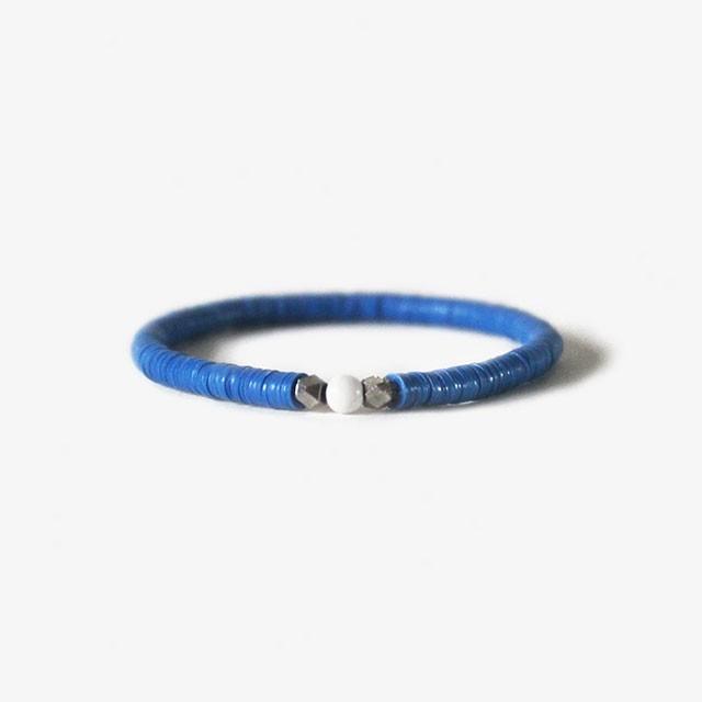 ブランコ ビニール ブレスレット ブルー メンズ レディース プレゼント ギフト ハンドメイド アメリカ製 おしゃれ BRANCO Vinyl Bracelet Blue | 