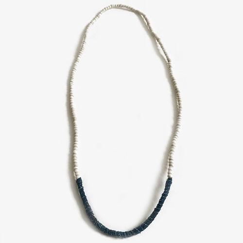 シードビーズ ネックレス ブランコ トレードネックレス ホワイト ビーズネックレス ハンドメイド アメリカ製 メンズ レディース プレゼント ギフト | 