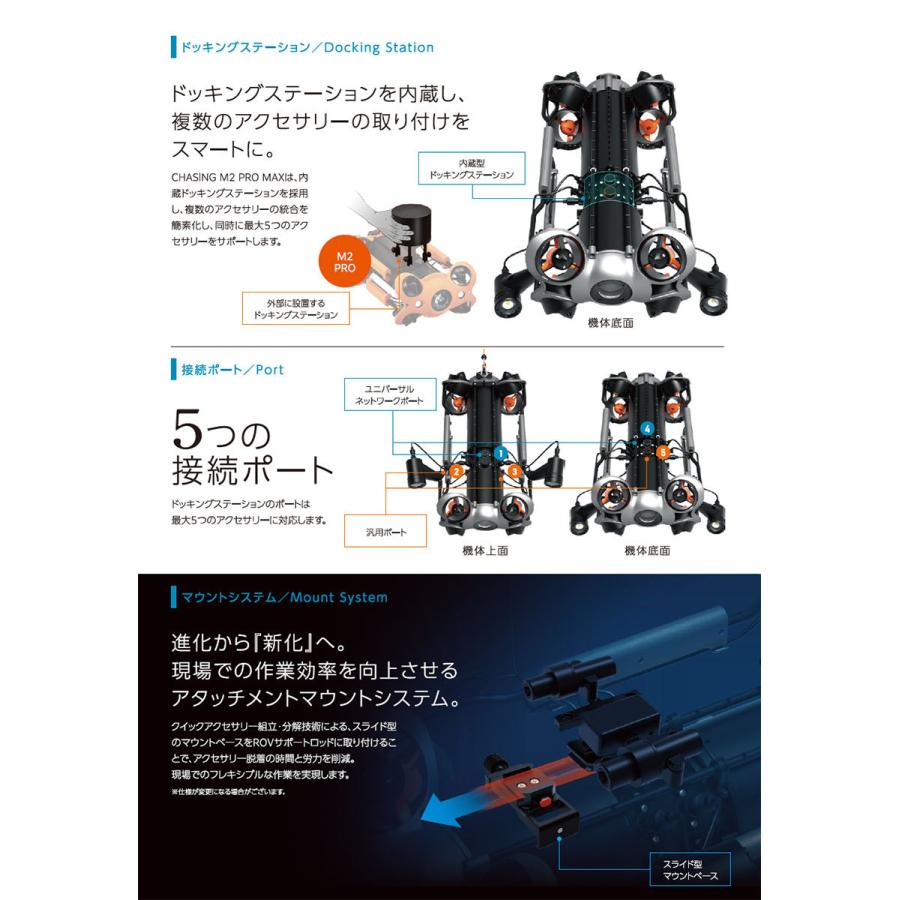 水中ドローン チェイシング M2 プロマックス CHASING M2 PRO MAX 標準テザーケーブル200m　ドローン ラジコン 潜水艦 カメラ付 日本国内正規品 |  | 07