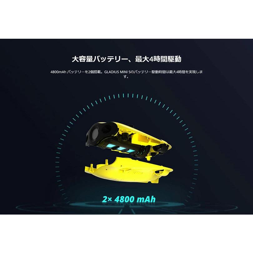 水中ドローン チェイシング グラディウス ミニS GLADIUS mini S　200mケーブル カメラ付 グラディウスミニS 日本国内正規品 |  | 10
