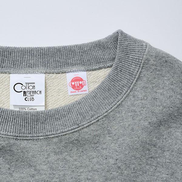 COTTON RESEARCH CLUB コットンリサーチクラブ スエット 長袖 無地 日本製 Loopwheel Terry Crew Neck | COTTON RESEARCH CLUB | 05