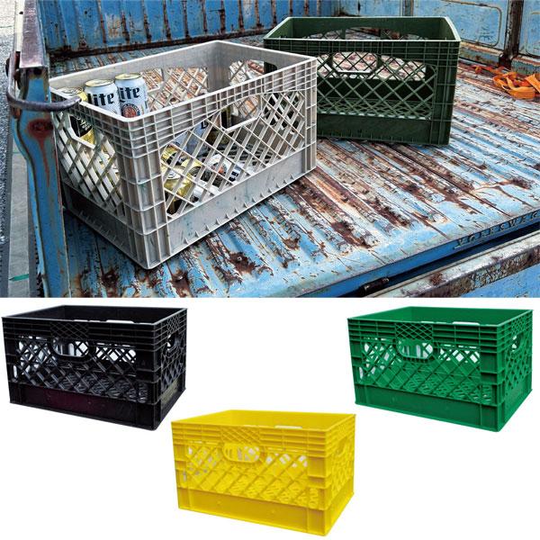 vintage USA70's milk crate ミルククレート ミルククレート カゴ プラスチックボックス AS MILK CRATE RECTANGLE
