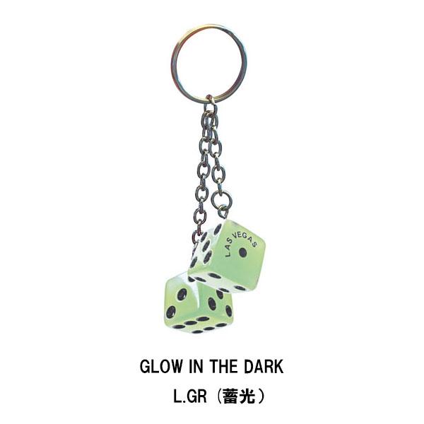 TWIN DICE KEYRING 蓄光 GLOW IN THE DARK キーリング 小物 メンズ ラスベガス |  | 01