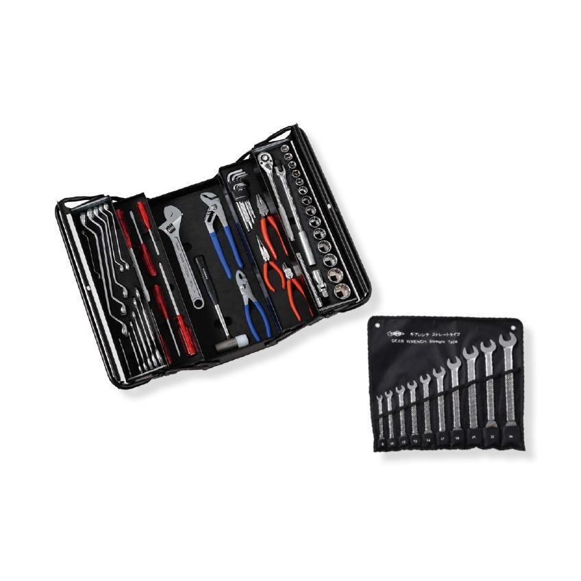 スーパーツール SUPERTOOL プロ用両開き工具セット 3段式 デラックス  