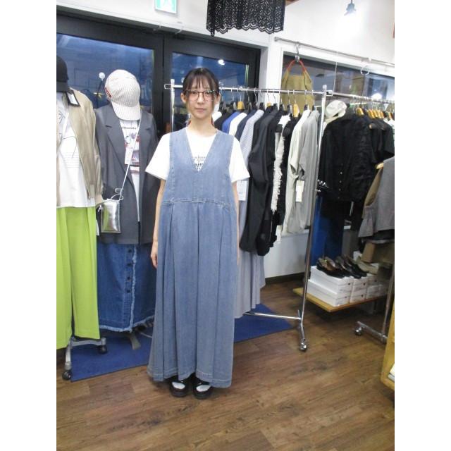 ayane 送料無料 アヤン テンセルデニムバックフリルワンピース  