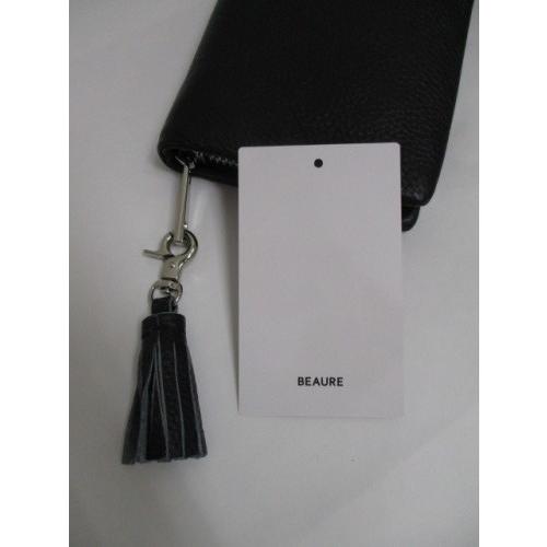 Beaure ビュレ B-0003 長財布 BLACK 本革 牛革 レディース メンズ 大 