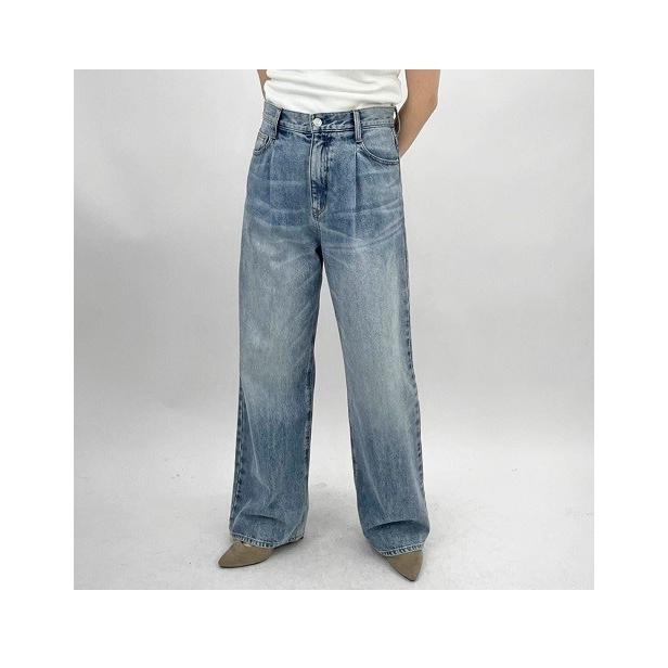Cafune cafune カフネ 515602 tuck baggy denim pants DENIM 38 タック 