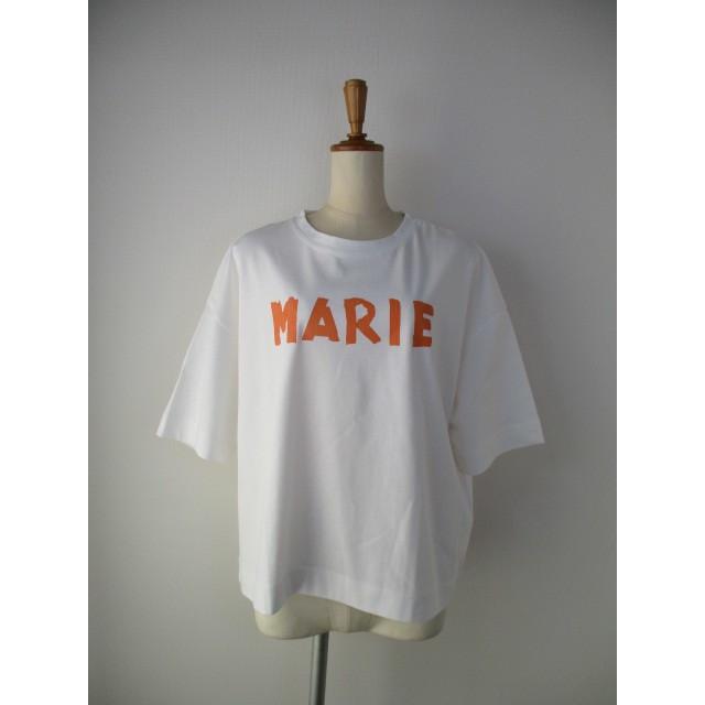 MARIED'OR マリードール テープロゴ5分袖Tシャツ WHITE 14103 MARIED'OR マリードール テープロゴ5分袖Tシャツ WHITE 14103