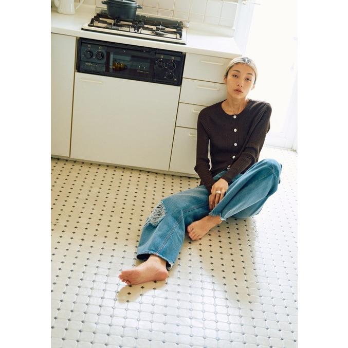 YENN イエン HIGH DAMAGED WIDE PT DENIM 36 デニム ダメージ ワイド  