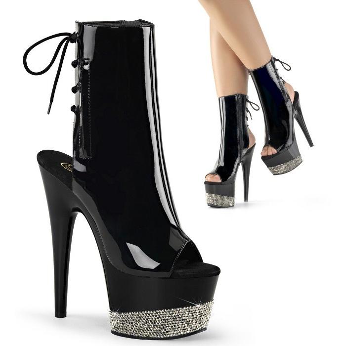 ショートブーツ ブーティ 厚底 Pleaser プリーザー 18 cm ヒール 