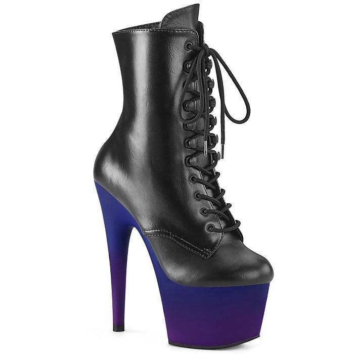 Pleaser（プリーザー） ショートブーツ 厚底 18 cm ヒール 黒 ブラック