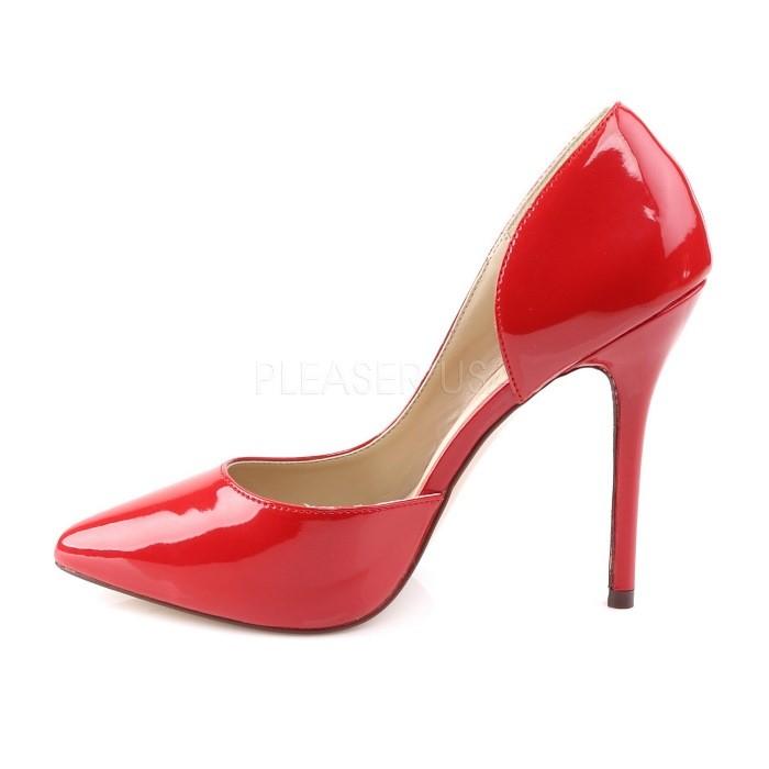 Pleaser プリーザー ハイヒール パンプス 大きいサイズ 小さいサイズ 赤 レッド エナメル 13cm ヒール レディース メンズ ピンヒール ポインテッドトゥ 靴 取寄 | Pleaser | 02