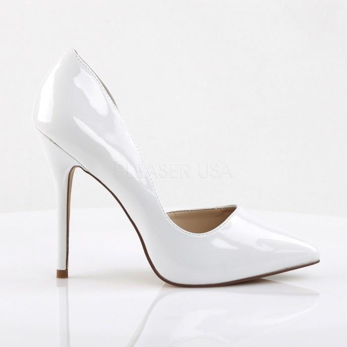 Pleaser プリーザー ハイヒール パンプス 大きいサイズ 小さいサイズ 白 ホワイト エナメル 13cm ヒール レディース メンズ ピンヒール ポインテッドトゥ 取寄 | Pleaser | 04