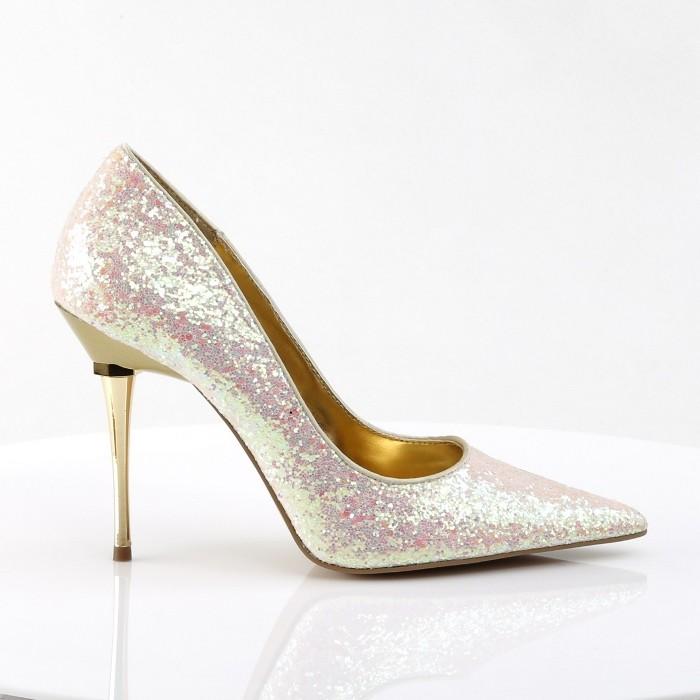 Pleaser プリーザー パンプス 10cm ヒール ローズ キラキラ ラメ グリッター ポインテッドトゥ ハイヒール レディース メンズ 大きいサイズ 小さいサイズ 取寄 | Pleaser | 04