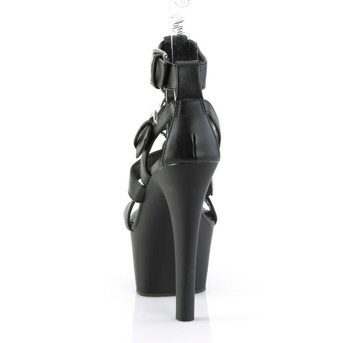 Pleaser プリーザー キャバ ヒール サンダル 厚底 レディース メンズ 厚底 15 cm ヒール 黒 ブラック グラディエーター ハイヒール 大きいサイズ あり 取寄 | Pleaser | 03