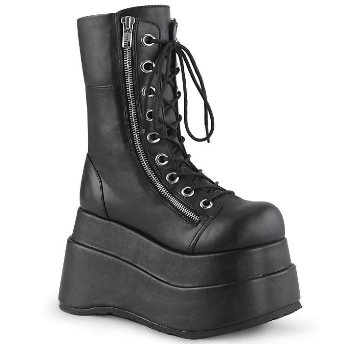 demoniaデモニア　厚底ブーツ 黒　us9サイズ Pleaser demonia デモニア ショートブーツ 厚底 ラバーソール