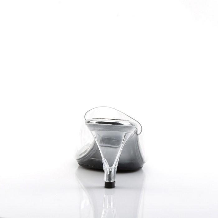 Pleaser プリーザー キャバ ヒール 低め クリアヒール ミュール サンダル 7.5 cm ヒール クリア ローヒール 大きいサイズ 小さいサイズ レディース メンズ 取寄 | Pleaser | 03