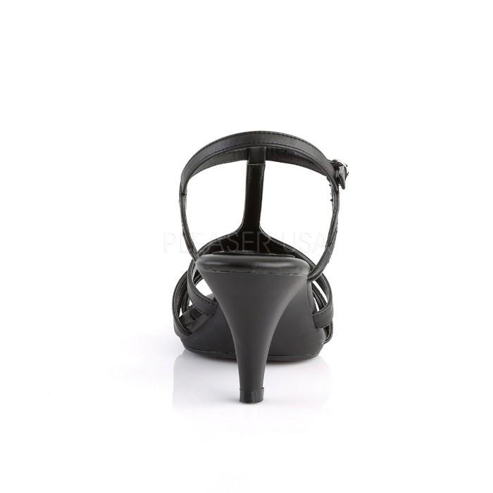 Pleaser プリーザー ローヒール サンダル キャバ ヒール 低め レディース メンズ 7.5 cm ヒール 黒 ブラック ストラップ グラディエーター 靴 大きいサイズ 取寄 | Pleaser | 03