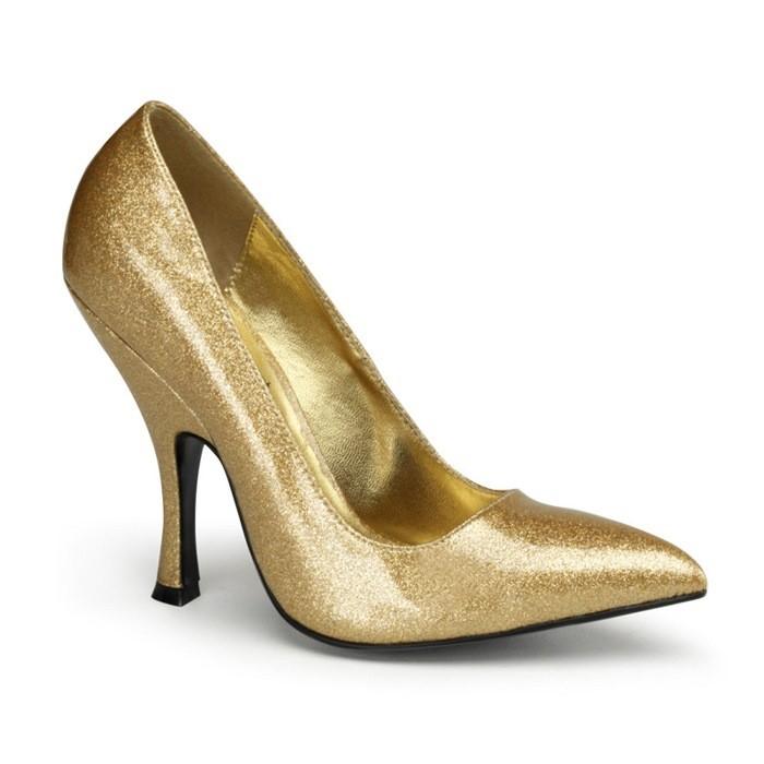 Pleaser プリーザー パンプス 11.5cm ヒール 金色 ゴールド キラキラ ラメ ポインテッドトゥ レディース メンズ 大きいサイズ 小さいサイズ ハイヒール 靴 取寄 | Pleaser