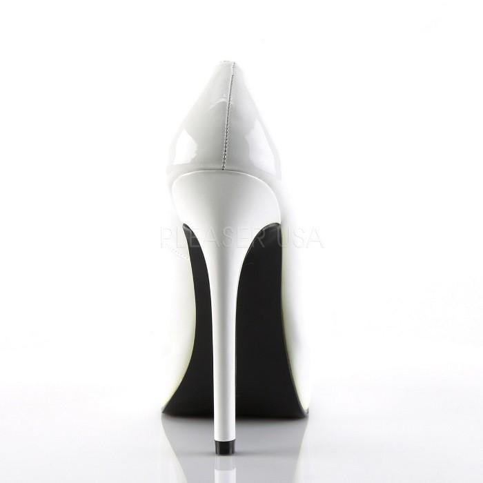 Pleaser プリーザー スクエアトゥ ハイヒール パンプス 14 cm ヒール ピンヒール 白 ホワイト エナメル DEVIOUS デビアス 大きいサイズ レディース メンズ 取寄 | Pleaser | 03