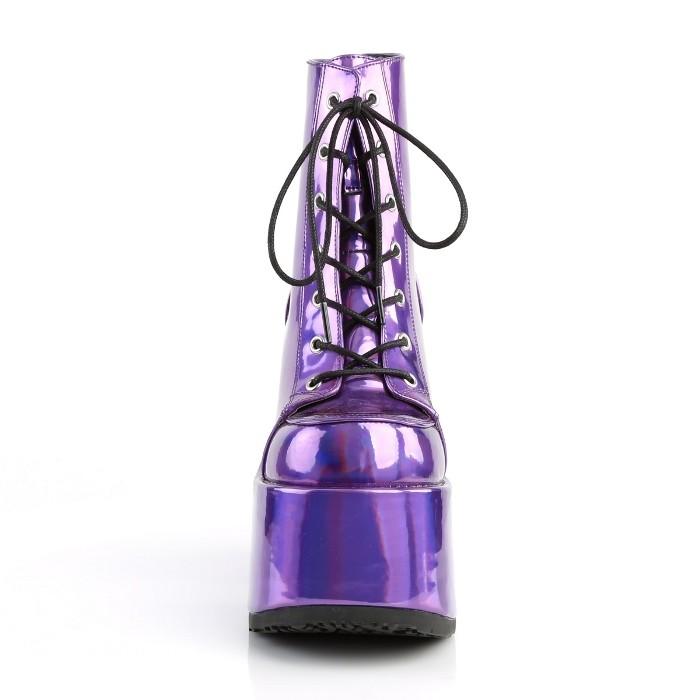 【激レア品❣️】デモニア Demonia 厚底　紫　蛍光色 楽天市場】demonia デモニア サイバー 厚底 ブーツ 厚底