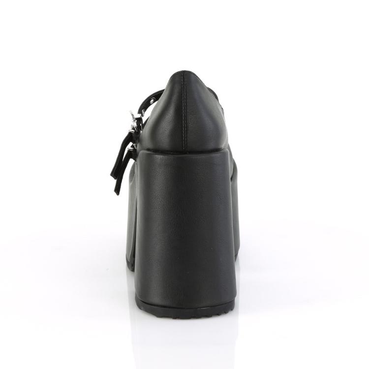 demonia デモニア 厚底 ローファー パンプス 13cm ヒール 黒 ブラック 合皮 厚底靴 厚底シューズ パンク ロック ゴスロリ 韓国 原宿系 V系 靴 CAMEL-55 取寄 | Pleaser | 03