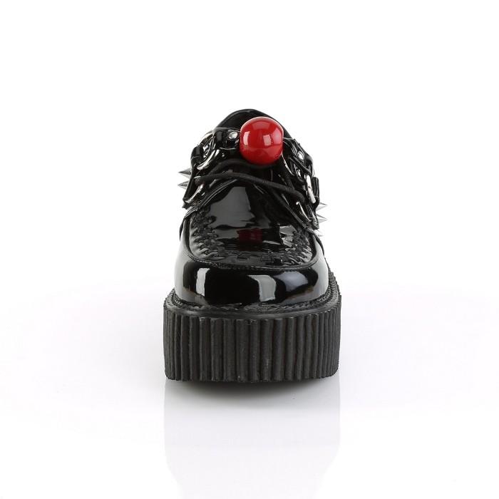 デモニア DEMONIA 薔薇 ラバーソール ベロア 刺繍 厚底 ef9c16f6bea5362e0d0c46376f2656