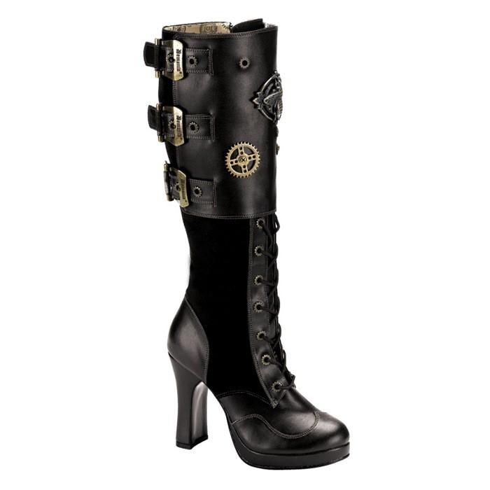 Pleaser demonia デモニア ロングブーツ 10 cm ヒール 黒