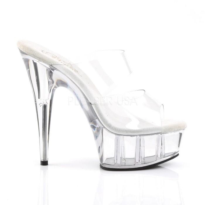 キャバ ヒール クリア ミュール サンダル 厚底 Pleaser プリーザー 15 cm ヒール クリアヒール ハイヒール ピンヒール 大きいサイズ 靴 レディース メンズ 取寄 | Pleaser | 04