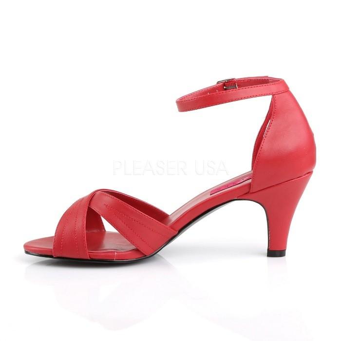 Pleaser プリーザー サンダル ローヒール 大きいサイズ 小さいサイズ 赤 レッド 7 cm ヒール 8 cm ヒール 低め レディース メンズ ピンヒール ストラップ 取寄 | Pleaser | 02