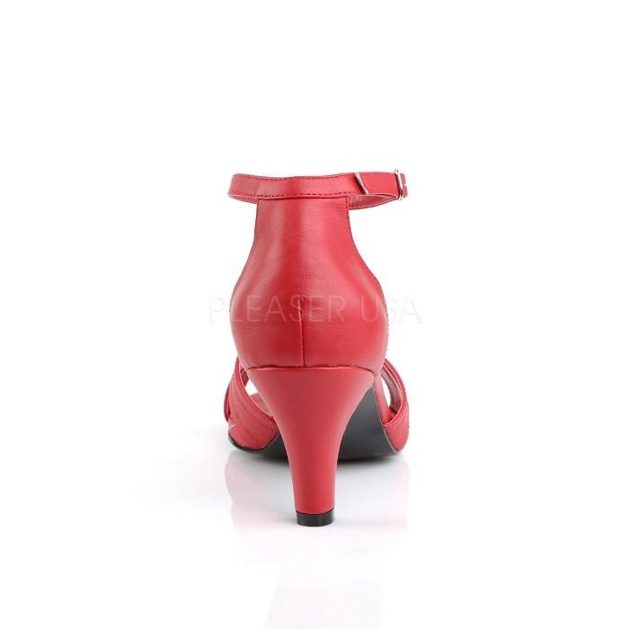 Pleaser プリーザー サンダル ローヒール 大きいサイズ 小さいサイズ 赤 レッド 7 cm ヒール 8 cm ヒール 低め レディース メンズ ピンヒール ストラップ 取寄 | Pleaser | 03
