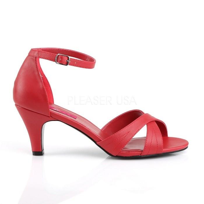 Pleaser プリーザー サンダル ローヒール 大きいサイズ 小さいサイズ 赤 レッド 7 cm ヒール 8 cm ヒール 低め レディース メンズ ピンヒール ストラップ 取寄 | Pleaser | 04