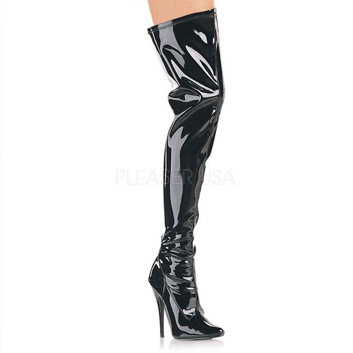 Pleaser サイハイブーツ 6号 23.5cm 3足 エナメル ポールダンス - 通販