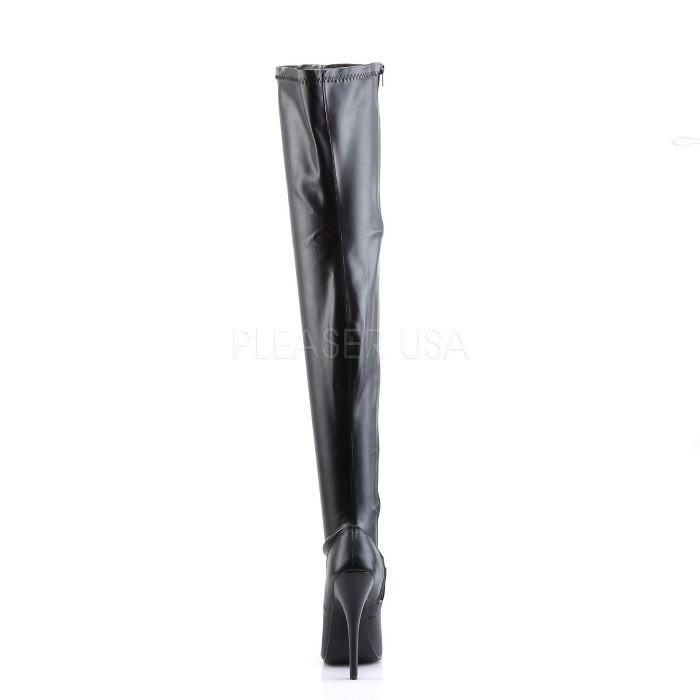 Pleaser プリーザー ハイヒール  ニーハイブーツ サイハイブーツ 大きいサイズ 小さいサイズ 黒 ブラック 合皮 15 cm ヒール レディース メンズ ピンヒール 取寄 | Pleaser | 03
