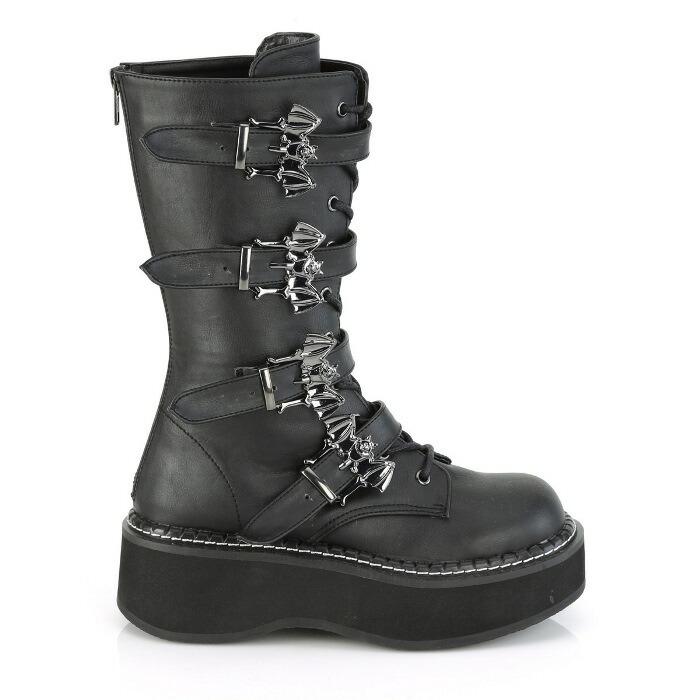 Pleaser demonia デモニア ミドルブーツ 厚底 ラバーソール 5 cm Pleaser demonia デモニア ミドルブーツ 厚底 ラバーソール 5 cm